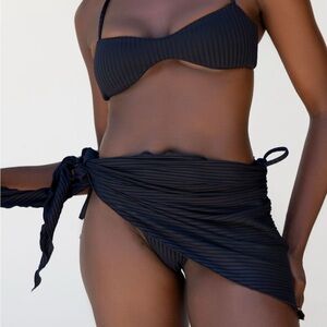 NWOT WET Imani Yellow Quick-Dry Swim Sarong Swimsuit coverup SPF 50+ Brazil